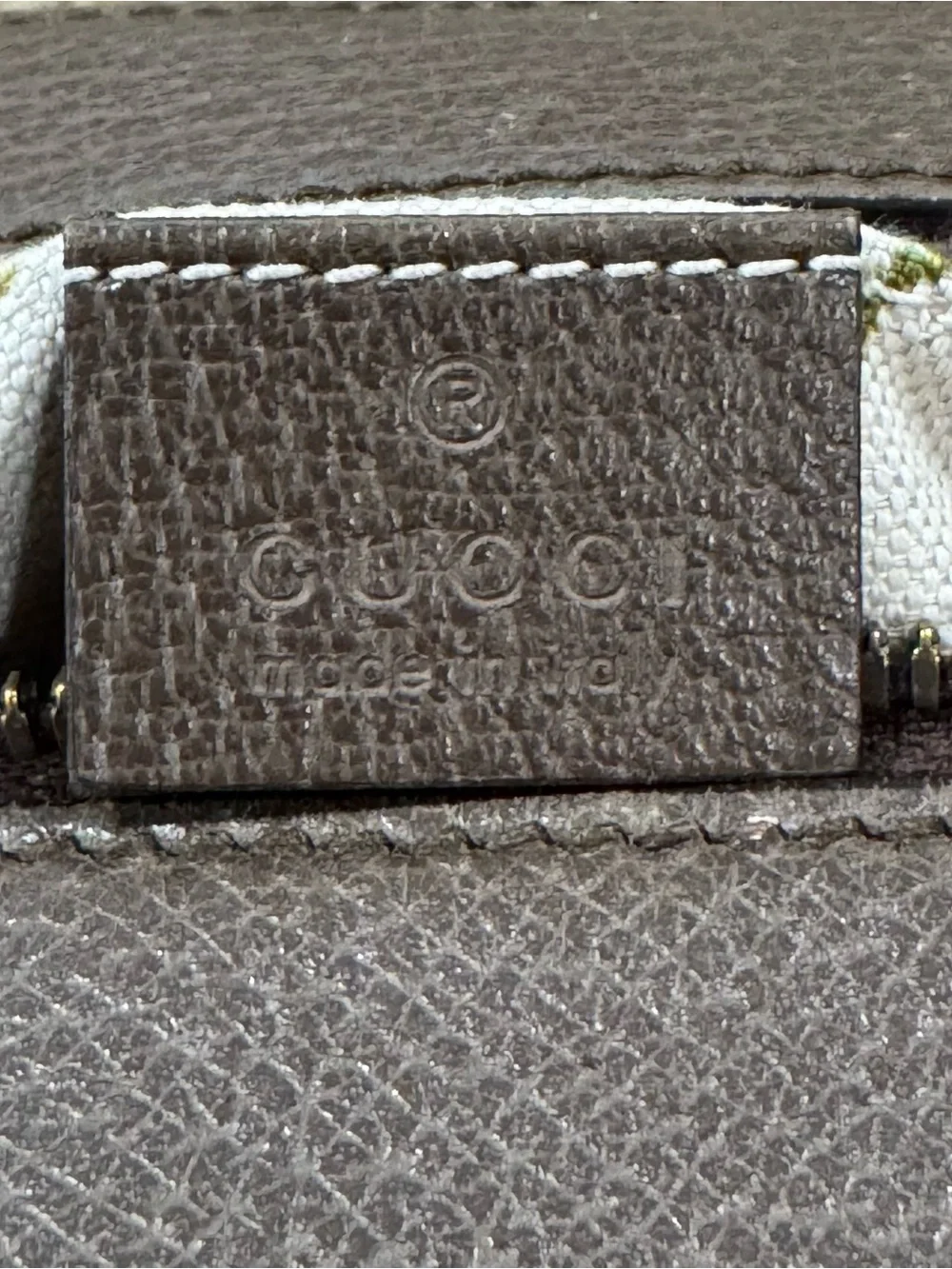 GUCCI GG Supreme Monogram Web Neo Vintage Camera Bag Beige New Acero Crop